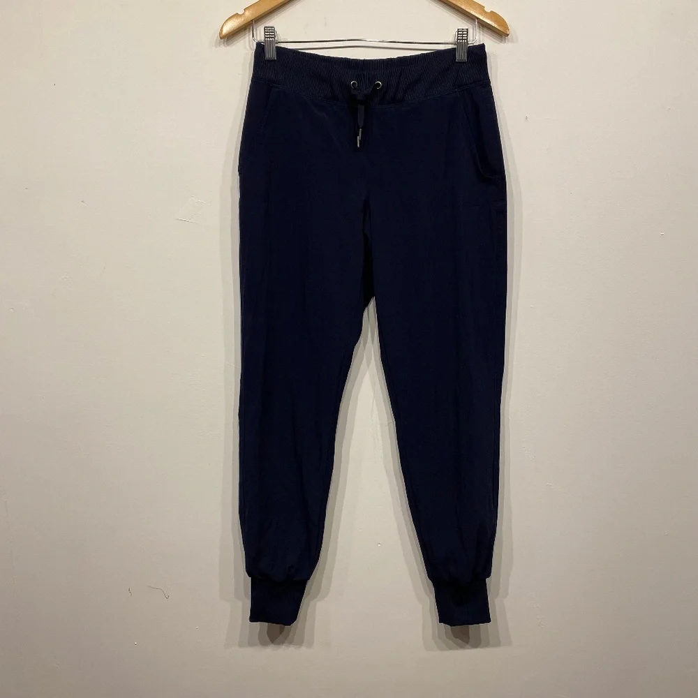 Athleta Navy Blue Lined City Jogger Activewear Pants Size 2 - Picture 2 of 6